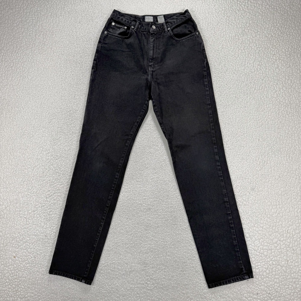 Calvin Klein Jeans Straight Women's 26x32 Black Y2K Streetwear Normcore Casual - Picture 2 of 11
